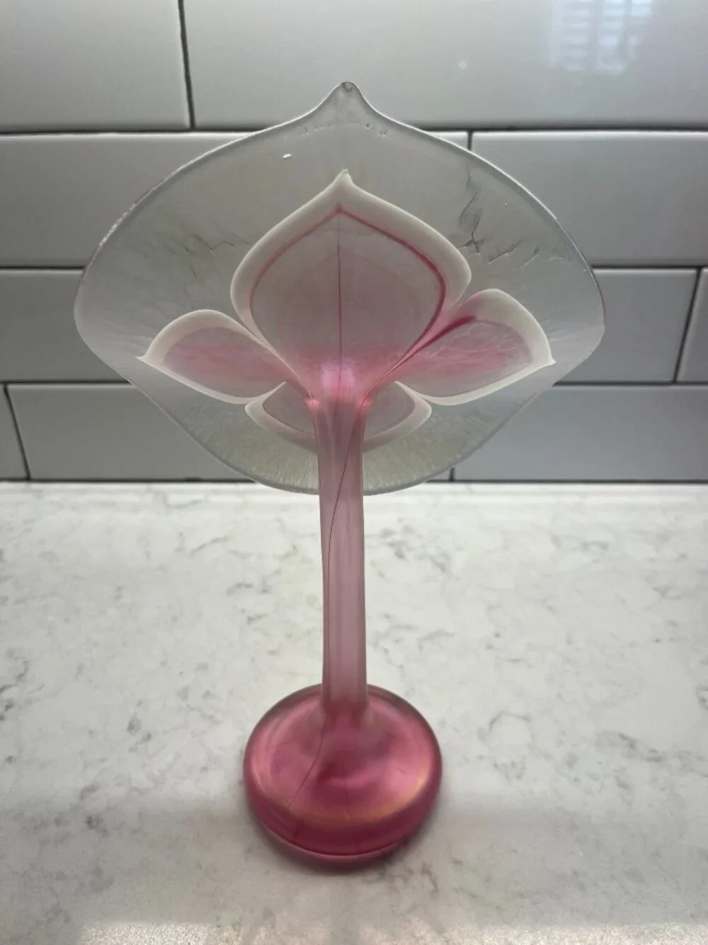 1982 Stuart Abelman Signed V1272-4 Art Glass 